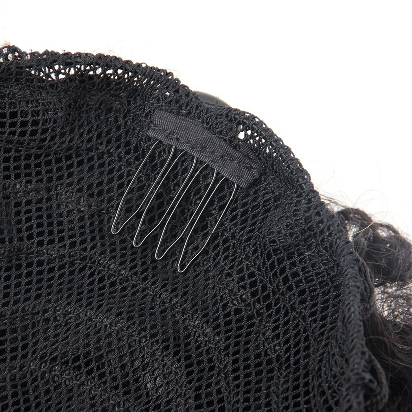 Human Hair Clip In Curly Chignon Bun Hair Piece Extensions Afro Kinky Curly Ponytail Chignon Puff Drawstring Ponytail Natural Black Brazilian Remy