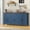 Blue, variant on Winkalon 71" W Buffet Cabinet with 6-Doors, Farmhouse Credenza Sideboard with 3-Drawers & Adjustable Shelves for Kitchen Dining Room, Blue