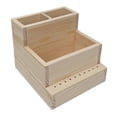 thumbnail image 1 of Organizador de soporte de madera para brocas de uñas, orificio doble alta parlmacenamiento, enchufe de de perforación de uñas y Sunnimix Soporte para brocas de uñas, 1 of 8