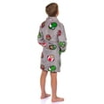 thumbnail image 5 of Nintendo Boys' Super Mario Yoshi and Super Mushroom Kids Plush Fleece Robe Pajama Lounge Bathrobe, 5 of 5