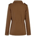 thumbnail image 3 of Yokua Women's Military Windbreaker Jacket Zipper Snap Button Parka Hunting Utility Coat with Pockets, 3 of 7