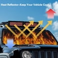 thumbnail image 5 of FUIALDOLG Car Windshield Sun Shade, Flame Car Window Shades Heat Reflective Interior Cool, Universal Fit for Most Cars Off-road Vehicle SUV, Foldable & Portable Design, 5 of 7
