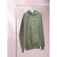 thumbnail image 3 of Amour Daisy Heart Hoodie Women -Image by Shutterstock, Female 3X-Large, 3 of 4
