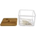 thumbnail image 4 of Caja de hisopos de algodón o caja de almacenamiento de cosméticos con tapa sala de estar dormitorio baño transparente JAMW Sencillez, 4 of 5