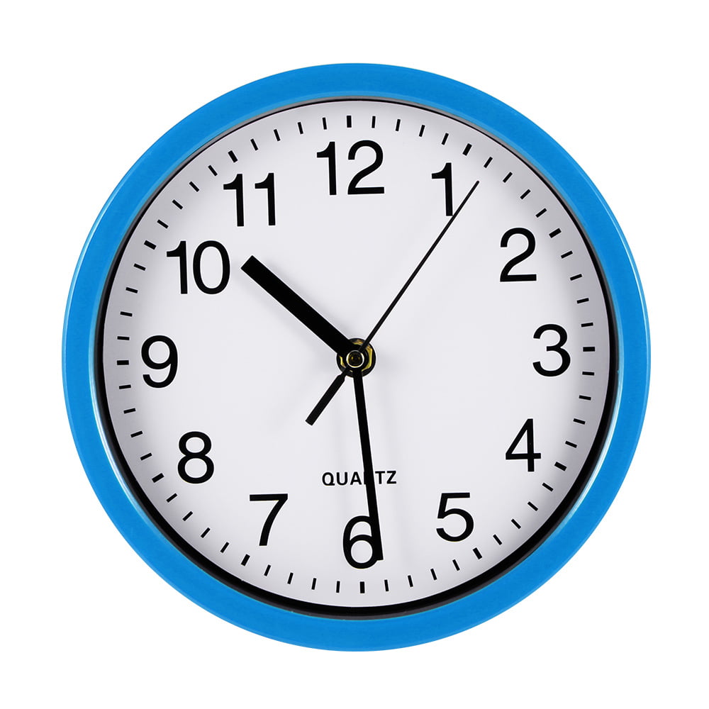 Details about   8" Silent Quartz Wall Clock Non-Ticking Digital Clock 