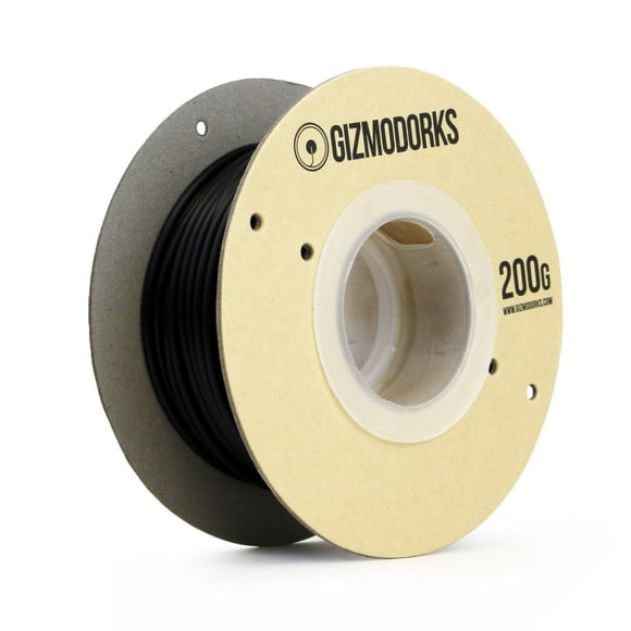 Gizmo Dorks Filament de Polycarbonate pour Imprimantes 3D 3mm (2.85mm) 200g, Noir