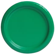 Way To Celebrate Paper Party Plates, Green, 9in, 20ct