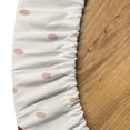 thumbnail image 4 of Ambesonne Christmas Fitted Round Tablecloth, Sketchy Doodles, 36"- 40" Diameter, White Red Coral, 4 of 4