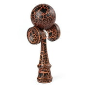 Traditional Kendama Wooden Juggling Ball with Unique Crack Paint Design - Fidget Sports Toy