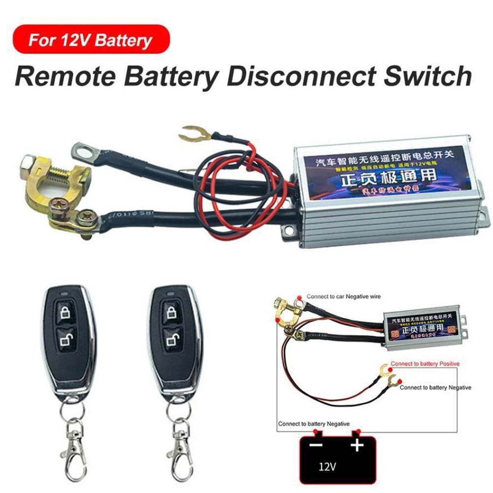 Car Wireless Remote Control Battery Disconnect Main Switch Cut Off Isolator