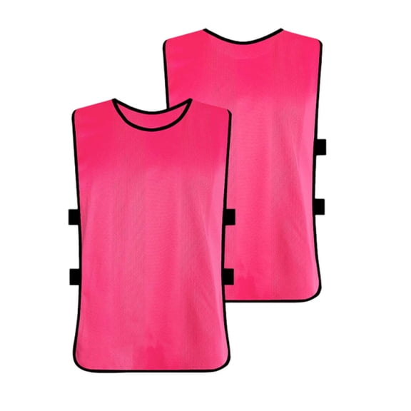 QSAWXQZ Kids' Soccer Training Tank Crew Neck Sleeveless Elastic Side Mesh Scrimmage Jersey Top 5-12 Years