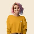 thumbnail image 4 of Dalix Heartly Ghost Embroidered Long Sleeve Lightweight Soft Cotton Shirt Womens in Mustard S Small, 4 of 5