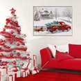 thumbnail image 3 of Kits de Pintura de diamantes navideños Escena de nieve CHAO 5D para adultos Camión rojo, 3 of 5