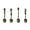 Bronze, variant on 4Pcs Oceans Theme Coffee Spoon Creative Handle Stirring Spoons Antique Teaspoon Dessert Snacks Spoon Dishwasher Safe