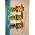 thumbnail image 2 of Coolnut Pineapples Beach Rectangle Tablecloth Waterproof Polyester Table Clothative Stain Resistant & Wrinkle Resistant Washable Table Cover for Dining Table/Party/Camping 54x57 Inch Decor Gift, 2 of 7