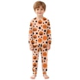 thumbnail image 6 of NIEWTR Girls Boys Halloween Pajamas 2 Piece Graphic Long Sleeve Long Pants Pajama Set Kids Cute Pj Soft Holiday Sleepwear, 6 of 9