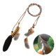 thumbnail image 1 of white Diadema De Plumas Ropa Para El Cabello Hippie - Tocado De Plumas Trenzadas Con Borlas, 1 of 5