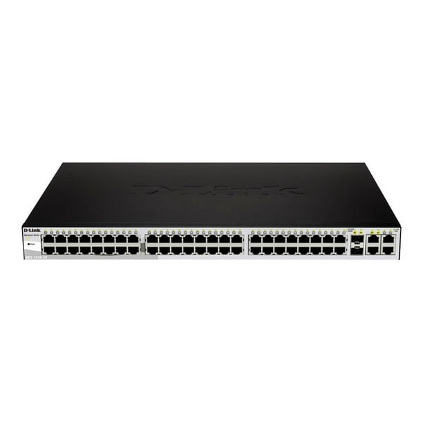 D-Link DES 1210 - Switch - managed - 48 x 10/100 + 2 x combo Gigabit SFP + 2 x 10/100/1000 - Bureau