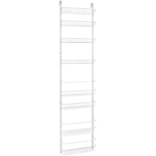Closetmaid 8Tier AllAges Wire Wall and Door Rack, White