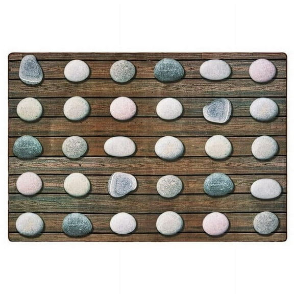 STONES SEATING RUG W/O ALPHABET 6X9