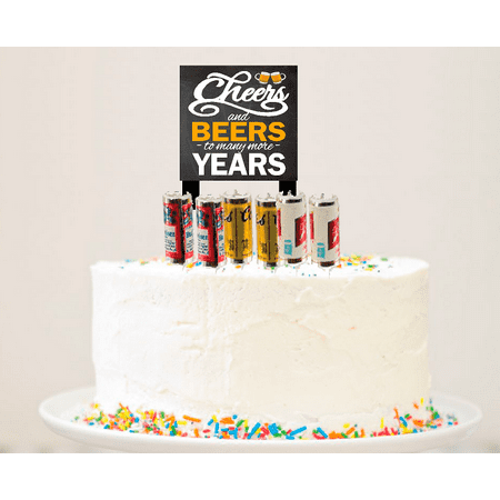 Alcohol Lovers Petite Cheers And Beers Cake Decoration 6pack Beer