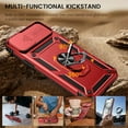 thumbnail image 4 of for iPhone 15 Plus Case with Screen Protector - Slide Camera Cover Protective Phone Case with Ring Stand, Heavy Duty Shockproof Rugged Bumper for iPhone 15 Plus Accessories Red, 4 of 15