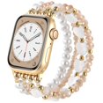thumbnail image 1 of Correa para Apple Watch AIRSPO con cuentas y nácar, 1 of 8