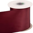 thumbnail image 2 of GFDYREE 4" Inch Double Faced Satin Ribbon Burgundy Solid Polyester Craft Ribbon - 25 Yards Perfect for Gift Wrapping, Crafts, Wreath, Wedding Party Ceremony Decoration, Floral Arrangement, S, 2 of 7