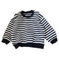 thumbnail image 1 of Hukapapa Suéter para bebé pequeño, cuello redondo, manga larga, jersey de punto, Tops, sudadera de otoño e invierno, 90cm, 1 of 5