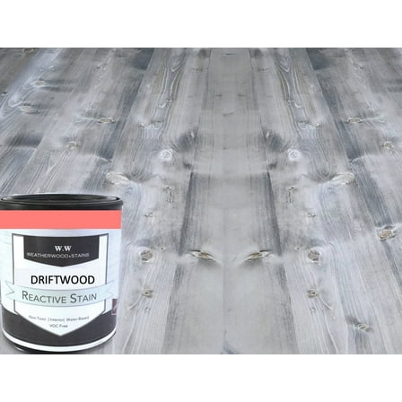Driftwood Interior Transparent Water-Based Reactive Wood Stain, No VOC, by Weatherwood - Quart (32 Fl. Oz.)