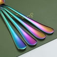 thumbnail image 5 of ReaNea Rainbow Serving Spoons 4 Pieces, 2 Serving Spoon 2 Slotted Spoons, Stainless Steel Serving Utensils Set, 5 of 7