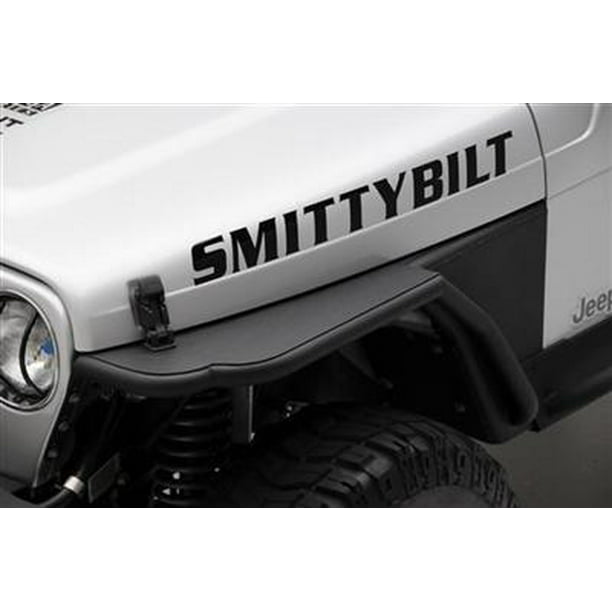 Smittybilt XRC Front Tube Fenders 87-95 Wrangler YJ 3 Inch Flare Black  Textured 