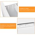 thumbnail image 4 of VINGLI Lateral File Cabinet Lockable with 2 Drawers, Metal File Cabinet Printer Stand and Filing Cabinet for Home Office, Assembly Required, White, 4 of 7