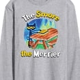 thumbnail image 3 of Pete The Cat - The Smore The Merrier - Men's Long Sleeve T-Shirt, 3 of 6