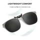 thumbnail image 4 of Clip On Sunglasses Rimless Clips Onto Nearsighted Glasses for Men Women, 4 of 5