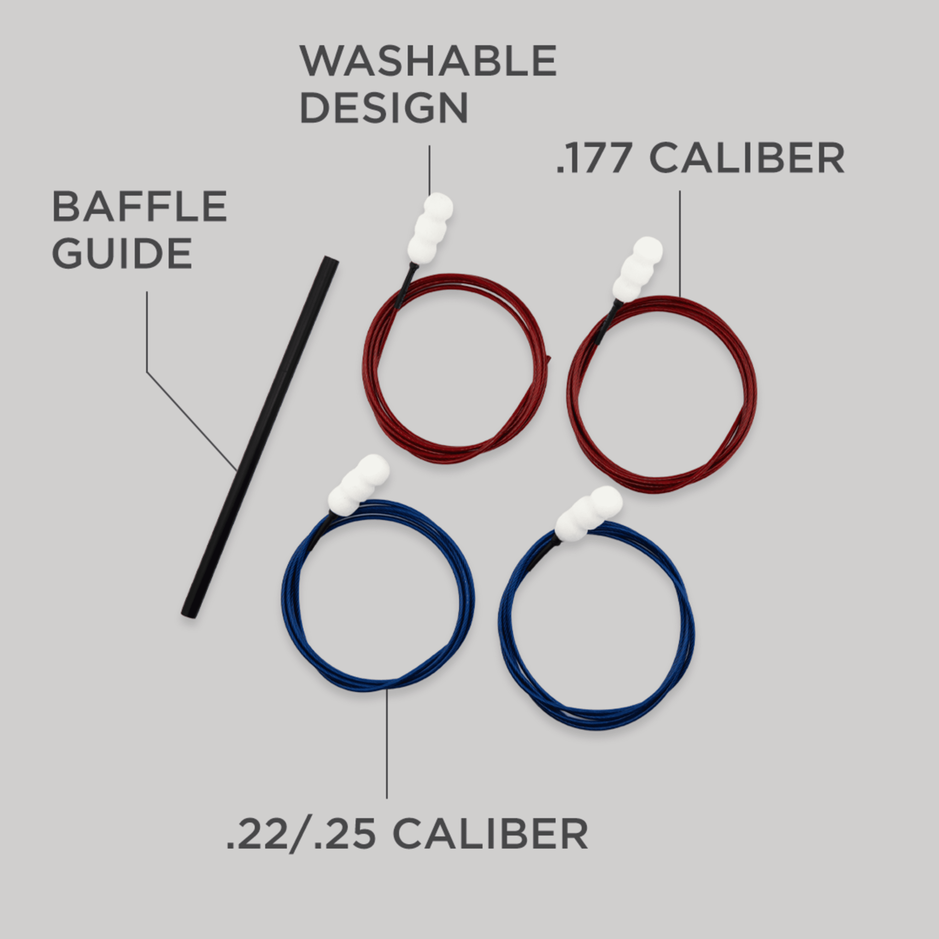 Barra Rattler Premium Gun Cleaning Kit with Nylon and Polyester Materials