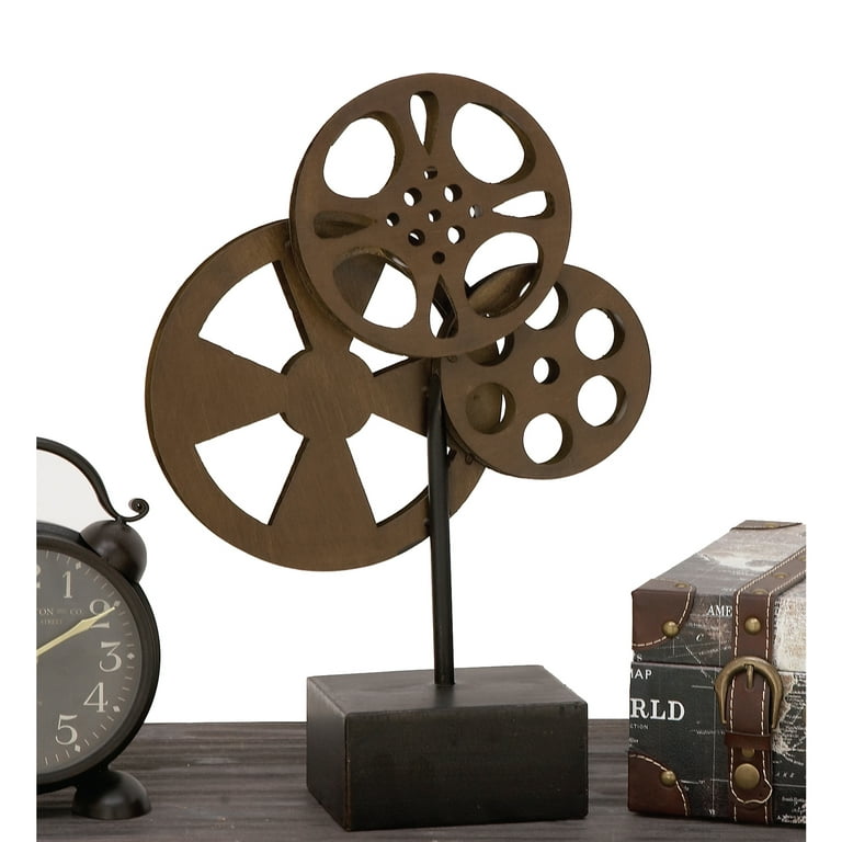 Urban Designs Hollywood Movie Reel Table Stand Sculpture