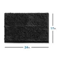 thumbnail image 4 of Nestl Bathroom Rugs, Machine Washable Bath Mats For bathroom Floor Rugs, Nonslip Backing Rubber Bath Rug, Black, 4 of 6