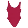 thumbnail image 4 of UJNDER Women's Swimwear Fashion DIY Swimsuit Sleeveless Backless Beach Swimwear Solid Color One-Piece Swimsuit Women Wine M, 4 of 4