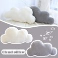 thumbnail image 2 of Soft Velvet Cloud Throw Pillows Cushion for Kids Adult, Creative Cloud Plush Nap Pillow, Soft Plush Cloud for Car Sofa Cushion Decoration, Huggable Plushies for Holiday Birthday Gifts (Gray, 9.8in), 2 of 5