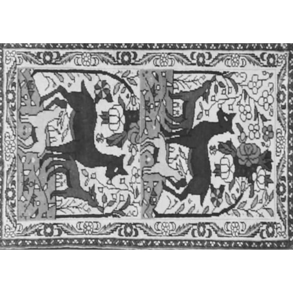 Ahgly Company Indoor Rectangle Persian Gray Traditional Area Rugs, 5' x 7'