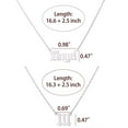 thumbnail image 2 of HIJONES Women's Angel Number Statement Necklace 111 Numbers Pendant Choker Chain Numerology Jewelry Silver, 2 of 5