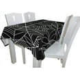 thumbnail image 3 of Coolnut 60"x108" Tablecloth Halloween White Spider Web Modern Table Cover for Home Decoration Spill Proof Cloth Washable for Dinner Picnic, 3 of 6