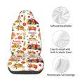 thumbnail image 4 of Wukai Fall Farm Pumpkin Full Set Car Seat Covers with Soft Padding Universal Auto Front Seats Protector and Cushion Mat, 4 of 5