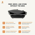 thumbnail image 3 of Barbacoa plegable Prep Tub Drip EZ con tabla de cortar y tapa XL, 3 of 7