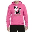 thumbnail image 2 of If It's Not a Border Collie It's Just a Dog Gift | Mens Dog Lover Hooded Sweatshirt Graphic Hoodie, Neon Pink, 3XL, 2 of 3
