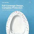 thumbnail image 6 of Tdxkok Disposable Toilet Seat Covers 10-Pack – No-Wash Hygienic Barrier Waterproof & Leak-Proof Portable for Travel & Public Restrooms Fresh Printed Design, 6 of 11