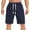 Navy, variant on TMOYZQ Mens Cotton Athletic Shorts, 7 Inch Workout Gym Running Shorts Lightweight Drawstring Elastic Waist Jogger Sports Sweat Shorts with Pockets