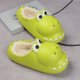 thumbnail image 5 of Zapatillas de dinosaurio, calzado cálido, antideslizante, duradero, cómodo, zapatos de interior, zapatos de animales para viajes, dormitorio, granja, Verde Claro 39 A 40 Yinane Zapatillas calientes, 5 of 8