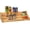 Brown, variant on Spice Rack Kitchen Cabinet Organizer- 3 Tier Bamboo Expandable Display Shelf Yellow